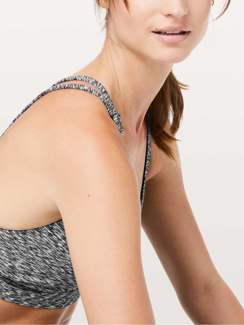 Lululemon Energy Sports Bra in Heathered Black & White - Picture 3 of 8